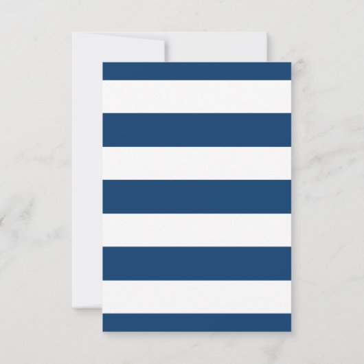 Navy Blue Mr. en Mrs Elegant Script Wedding RSVP (Achterkant)
