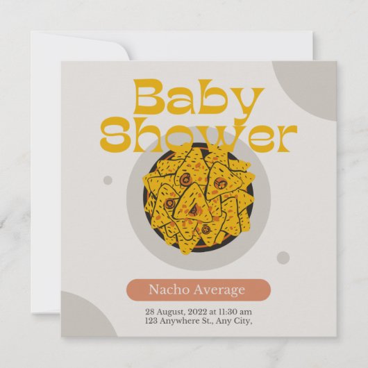 Navy Blue Nacho Gemiddeld Vrijgezellenfeest Kaart (Voorkant)