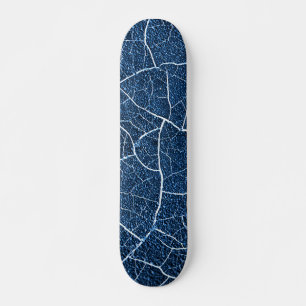 Navy Blue Natuur Abstract patroon Skateboard