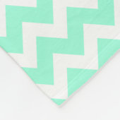 Navy Blue Nautical Anchor Mint Blue Chevron Fleece Deken (Hoek)