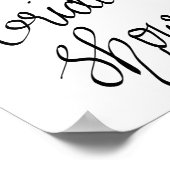 Navy Blue Nautical Anchor Vrijgezellenfeest Typogr Poster (Hoek)