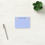 Navy Blue Nautical Lifesaver Monogram Post-it® Notes (Kantoor)