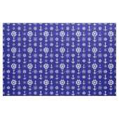 Navy Blue Nautical Pattern Stof (Fat Quarter)