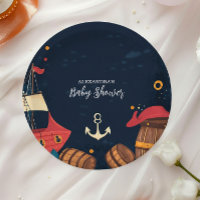 Navy Blue Nautical Pirate Baby shower