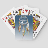 Navy Blue Ombre Droomvanger Pokerkaarten (Achterkant)