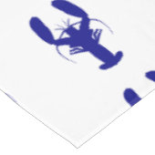 Navy Blue op witte kuststrook Tafelkleed (Gekanteld)