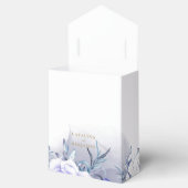 Navy Blue Paars Gold Lettering Wedding Bedankdoosjes (Geopend)