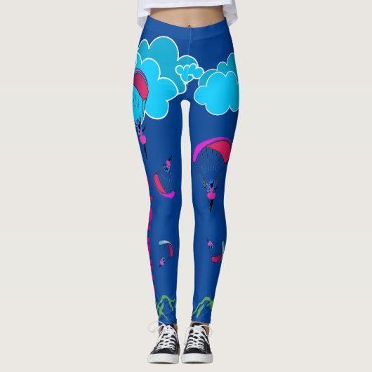 Navy Blue Paragliding Pixie-leggings Leggings (Voorkant)
