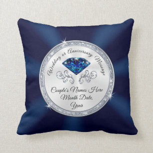 Navy Blue Personalized Pillow Wedding Gift Kussen
