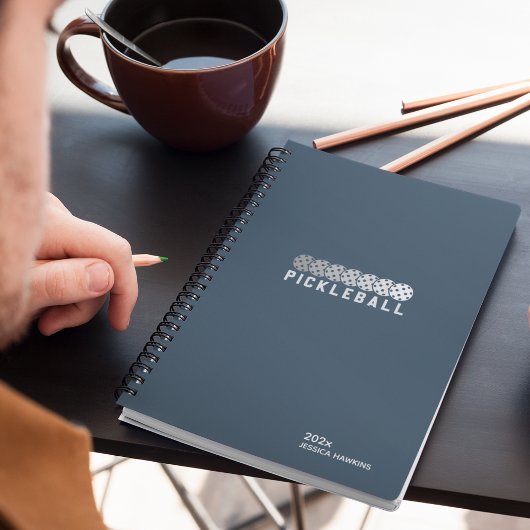 Navy Blue Pickleball Personal Weekly Planner