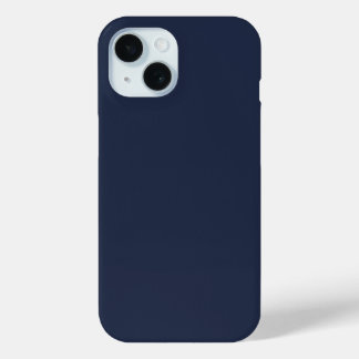Navy Blue Plain Kleuren Telefoon Case