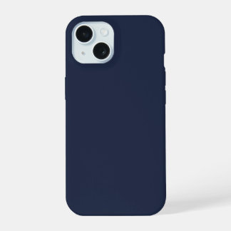 Navy Blue Plain Kleuren Telefoon Case iPhone 15 Hoesje