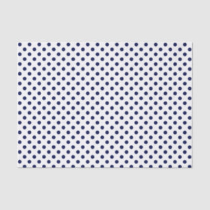 Navy Blue Polka Dot on White Tissue Paper Tissuepapier