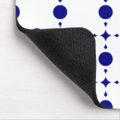 Navy Blue Polka Dots, Polka Dot Pattern, Stippen Muismat (Hoek)