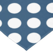 Navy Blue Polka Dots, Polka Dot Pattern, Stippen Tafelkleed (Gekanteld)