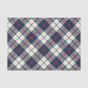 Navy Blue Pset Pattern Tissuepapier