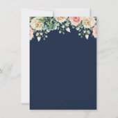 Navy Blue qui connaît la mariée meilleure carte de (Dos)