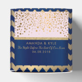 Navy Blue, Roze en Goud - Bedankt Bedankdoosjes (Bovenkant)