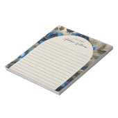 Navy Blue Rozen Gold Gilding Lined gepersonaliseer Notitieblok (Gedraaid)