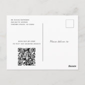 Navy Blue Rustic Wood String Lights bewaren de dat Briefkaart (Achterkant)