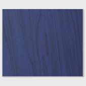 Navy Blue Rustic Wood Texture Cadeaupapier (Vlak)