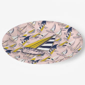 Navy Blue Sailships Papieren Bordje (Gekanteld)