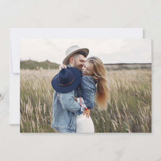 Navy Blue Save the Date 4 Photo Simple (Dos)