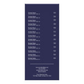 Navy Blue Services Menu Rack Card (Dos)