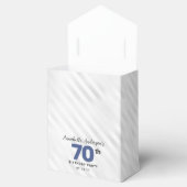 Navy Blue Silver Balloon Glitter Favor Birthday Bedankdoosjes (Geopend)