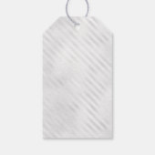 Navy Blue Silver Balloon Glitter Favor Birthday Cadeaulabel (Achterkant)