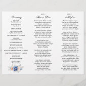 Navy Blue Slate Dusty Blush Pink Wedding Program (Achterkant)