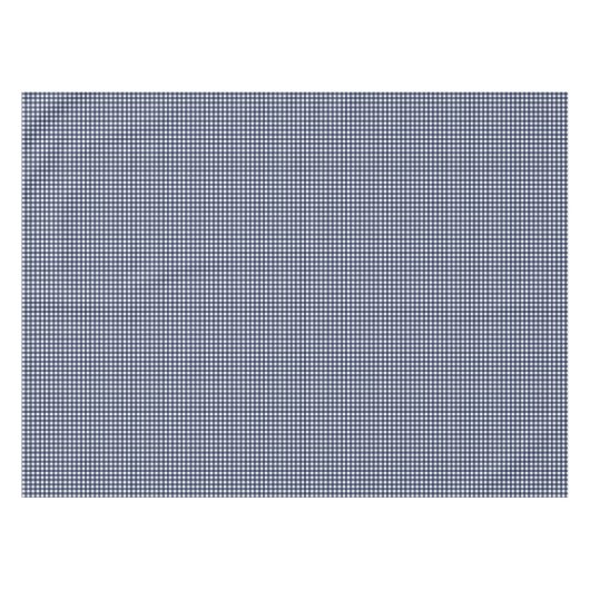 Navy Blue Small Classic Gingham Check Pset Tafelkleed (Voorkant (Horizontaal))