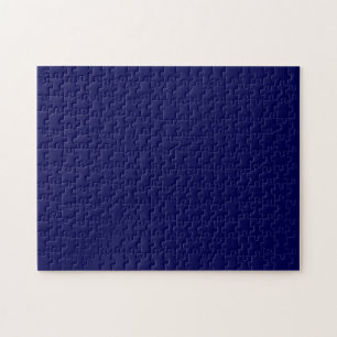 Navy Blue Solid Color past deze aan Legpuzzel