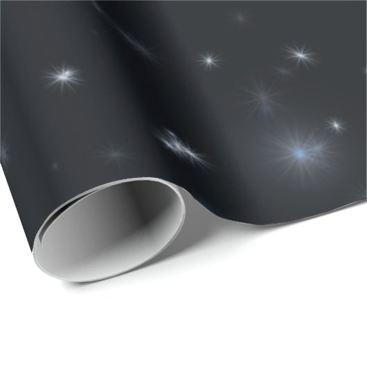 Navy Blue sparkle Cadeaupapier (Rol Hoek)