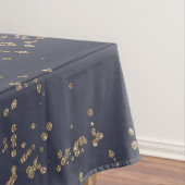 Navy Blue Sparkly Glitter Ombre Tafelkleed (Voorbeeld)