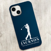 Navy Blue Specialized Monogram Golfer Case-Mate iPhone Case