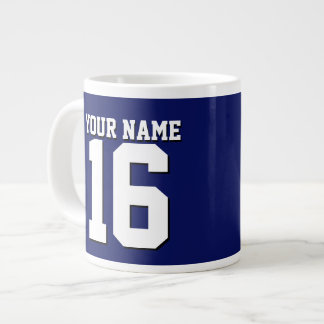 Navy Blue Sports Jersey Team Jersey Grote Koffiekop