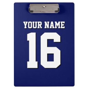Navy Blue Sports Jersey Team Jersey Klembord