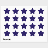 Navy Blue Star Stickers (Vel)