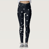 Navy Blue Star Women's Leggings (Voorkant)