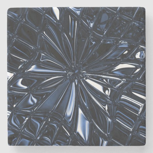 Navy Blue Stenen Onderzetter (Voorkant)