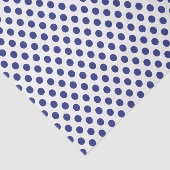 Navy Blue Stippen op een witte achtergrond Tissuepapier (Detail)