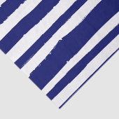 Navy Blue Striped Tissuepapier (Detail)
