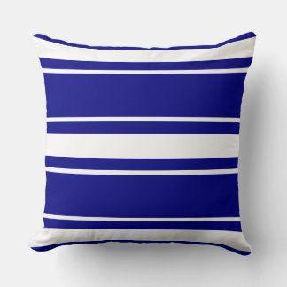 Navy Blue Stripes Kussen