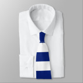 Navy Blue Stripes Nautical Pattern Stropdas (Gebonden)