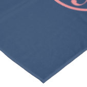 Navy Blue Tafeldoek Met Uw Logo en Tekst Tafelkleed (Gekanteld)