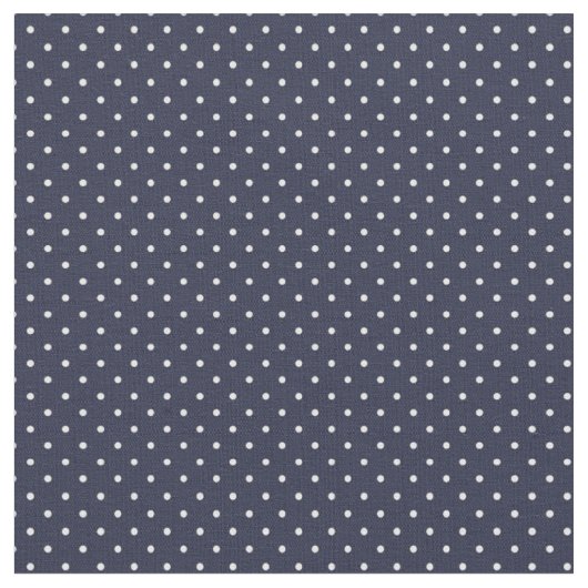 Navy Blue Tiny Stippen Stof (Close Up)