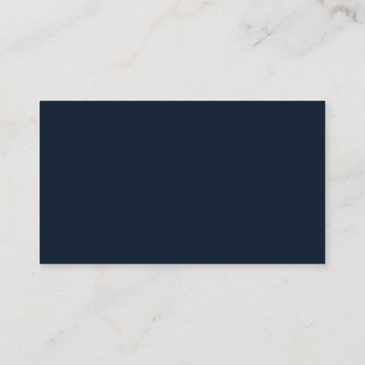 Navy Blue Tiny Wildflower Baby shower Registry Informatiekaartje (Achterkant)