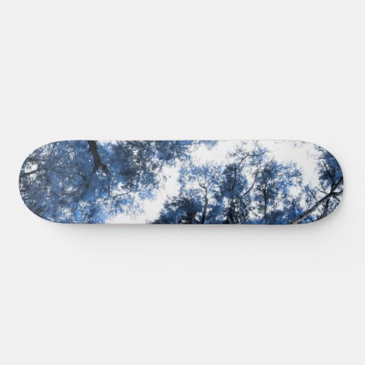 Navy Blue Trees Dream #1 #wall #art Skateboard (Horizontaal)