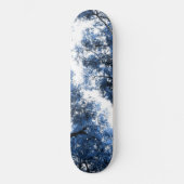 Navy Blue Trees Dream #1 #wall #art Skateboard (Voorkant)